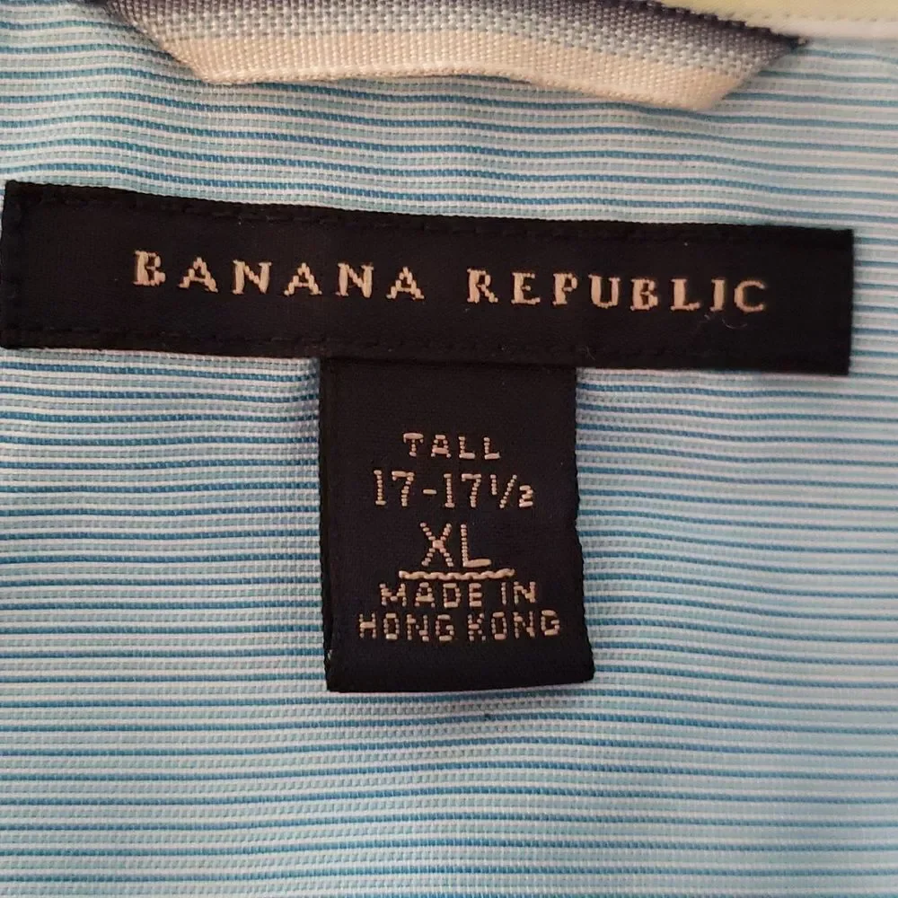 EUC Banana Republic Button Down Dress Shirt Sz XL (17-17.5)